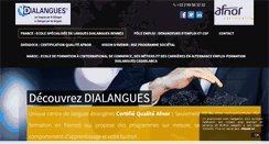 Desktop Screenshot of dialangues.net