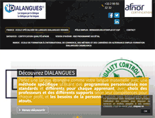 Tablet Screenshot of dialangues.net